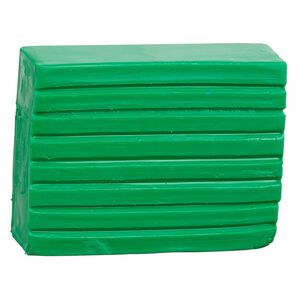 Polymer clay, Kato Polyclay™, green. Sold per 2-ounce pkg.