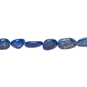 Lapis lazuli 1pkg1, hand-cut pebble bead natural 8 inch small