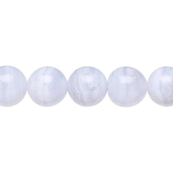 Blue lace agate 1pkg1, round bead natural 15.5-16 inch 10mm image number 0