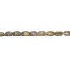 Brown-grey marble 1pkg1, flat barrel bead natural, 15 inch 24x14mm-25x15mm image number 1