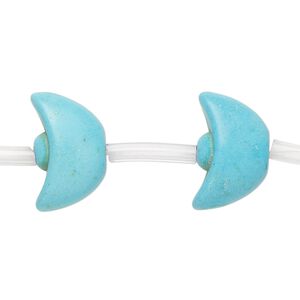 Bead, "turquoise" (resin) (imitation), blue, 18x11mm-19x12mm ingot. Sold per pkg of 16.