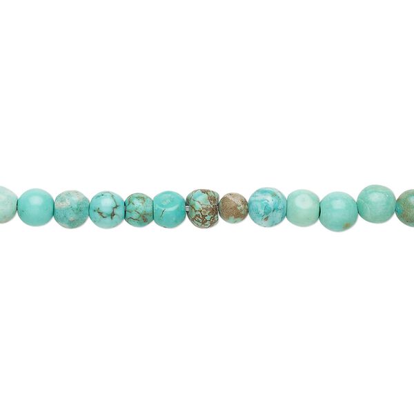 Magnesite 1pkg1, round bead 15 inch 4mm image number 0