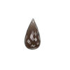 Smoky quartz 1pkg2, hand-cut top-drilled faceted briolette bead 20x10mm image number 1