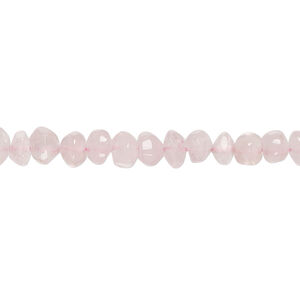 Rose quartz 1pkg1, hand-cut tumbled faceted rondelle bead, 13 inch 5x3mm-6x5mm