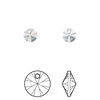 Drop 720pk crystal blue shade, Swarovski® 6mm pendant mini disk 6428 image number 0