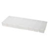 Organizer, plastic, clear, 9-1/2 x 1 x 4-1/4 inch rectangle with 14 fixed compartments with individual snap lids. Sold individually. image number 1