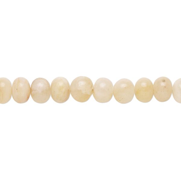Golden "jade" 1pkg1, hand-cut rondelle bead natural 14 inch 6x3mm-7x6mm image number 0