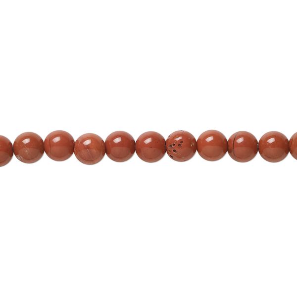 Red jasper 1pkg1, round bead natural 15.5-16 inch 4-5mm image number 0