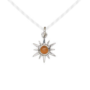 Carnelian / sterling silver 1pkg1, open star drop antiqued 12x12mm