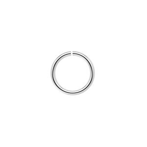 Jump ring, sterling silver, 13mm round, 10.5mm inside diameter, 16 gauge. Sold per pkg of 6.