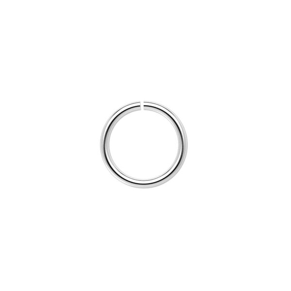 Jump ring, sterling silver, 13mm round, 10.5mm inside diameter, 16 gauge. Sold per pkg of 6. image number 0