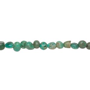 Turquoise 1pkg1, pebble bead 15 inch small