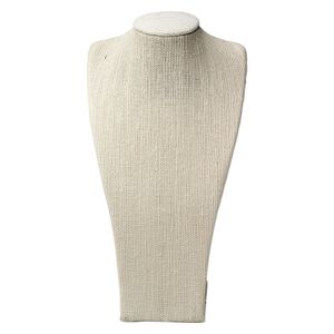 Display, necklace, hemp, 9-1/2 x 6-1/2 x 3-1/8 inches. Sold individually.