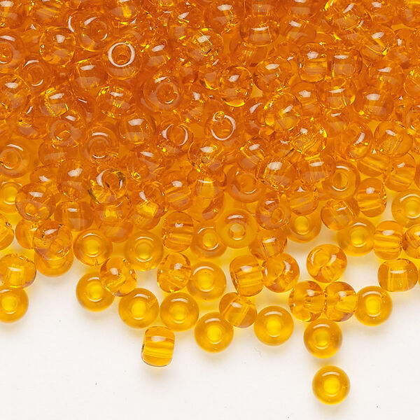 Seed bead, Preciosa Ornela Czech glass, pkg/50g, #6 rocaille, transparent hyacinth, (80060). image number 0