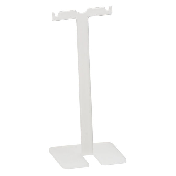 Display, earring, acrylic, frosted clear, 3-1/2 x 1-1/2 inch fern. Sold per pkg of 4. image number 0