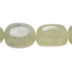 Prehnite 1pkg1, nugget bead natural, 15 inch medium