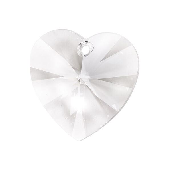 Drop 1pk crystal, Crystal Passions® 28mm pendant heart 6228 image number 0