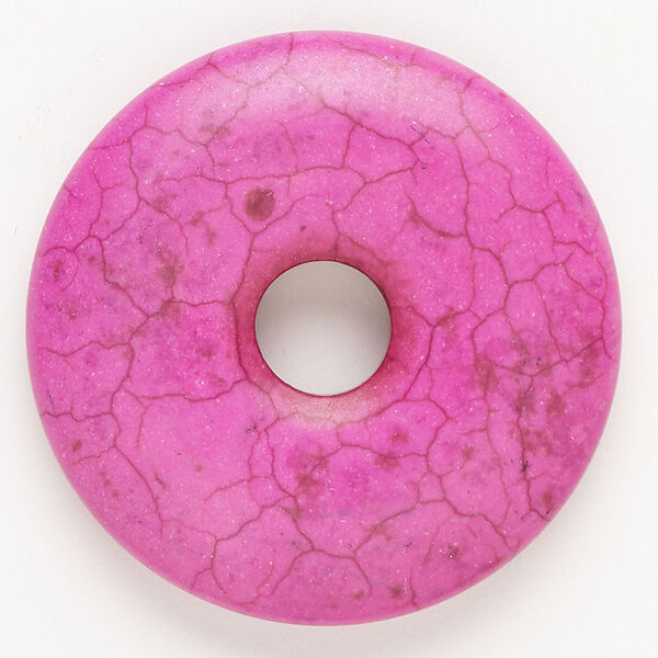 Magnesite 1pkg1, donut focal, magenta 40-41mm image number 0