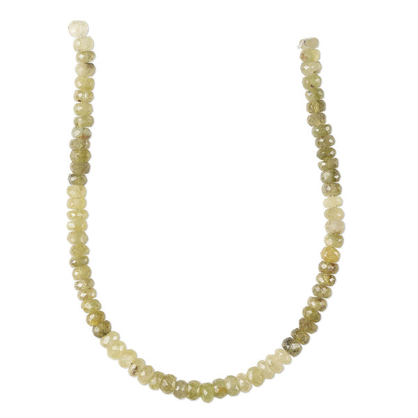 Bead, grossularite garnet (natural), 4x2mm-5x3mm hand-cut faceted rondelle, B grade, Mohs hardness 6-1/2 to 7-1/2. Sold per 8-inch strand, approximately 65 beads. image number 0