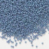 Seed bead, Miyuki, 1pkg250g, glass, #15 rocaille, opaque matte rainbow steel blue (RR-2030) image number 0