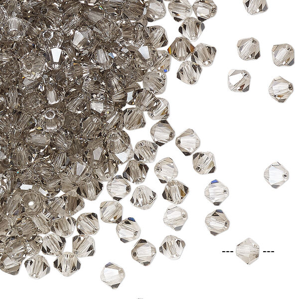 Bead 48pk crystal velvet, Preciosa Czech crystal 4mm bicone image number 0