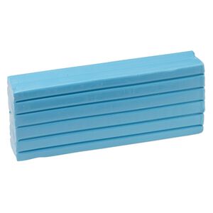 Polymer clay, Sculpey® PREMO, turquoise. Sold per 8-ounce bar.