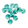 Drop 1pkg144 Caribbean green, Swarovski&reg; ReCreated&trade;, 8mm pendant mini disc 6428 image number 0