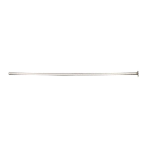 Head pin, stainless steel, 1-1/2 inches, 21 gauge. Sold per pkg of 50. image number 0