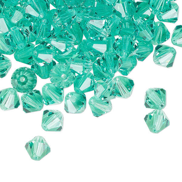 Bead 24pk Caribbean Sea, Preciosa Czech crystal 6mm bicone image number 0