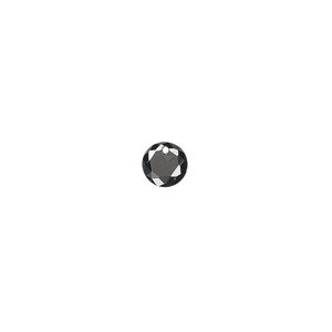 Drop, cubic zirconia, black, 6mm hand-faceted round, Mohs hardness 8-1/2. Sold per pkg of 12.