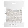 Chain, silver-plated "pewter" (zinc-based alloy), 4mm filigree. Sold per pkg of 5 feet. image number 1