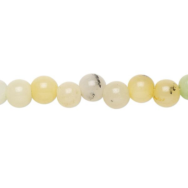 Malaysia "jade" 1pkg1, round bead 15 inch 6-7mm image number 0