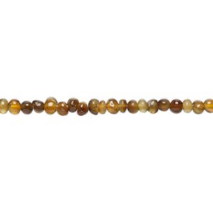 Brown tourmaline 1pkg1, hand-cut rondelle bead natural 14 inch 3x2mm-4x3mm