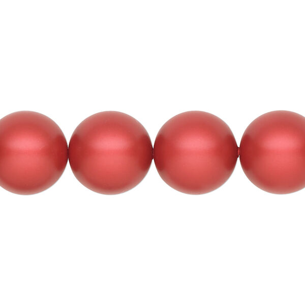 Pearl 100pk rouge, Swarovski® 12mm round 5810 image number 0