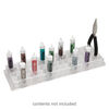 Organizer, plastic, clear, 11-5/16x3-5/16x1-1/16 inches, with 56 slots, 9/16 inch diameter. Sold individually. image number 0