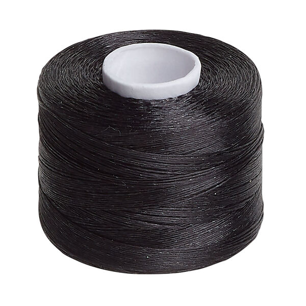 Thread 1pkg1, Nymo®, nylon, black, size O, 300 yards. image number 0
