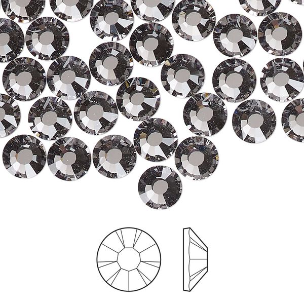 Flat back 1pkg288 lilac ash foil back Preciosa MAXIMA Czech crystal rhinestone 6.3-6.5mm chaton rose round SS30 image number 0