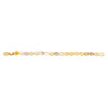 Mother-of-pearl shell 1pkg1, flat oval bead 15 inch light orange 12x10mm image number 1