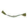 Emerald 1pkg1, top-drilled puffed teardrop bead, 4 inch graduated 5x3mm-9x6mm light image number 1