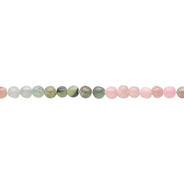 Multi-tourmaline 1pkg1, hand-cut round bead natural 14 inch 2.5-3mm image number 0