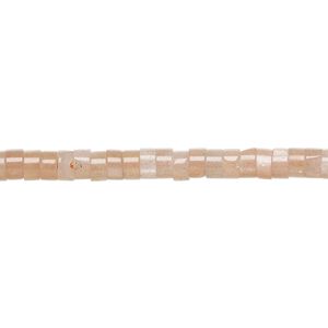 Sunstone 1pkg1, heishi bead natural 8 inch 4x1.5mm-4x2.5mm