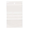 Bag, Tite-Lip™, plastic, white and clear, 4x2-3/4 inch top zip. Sold per pkg of 100. image number 1