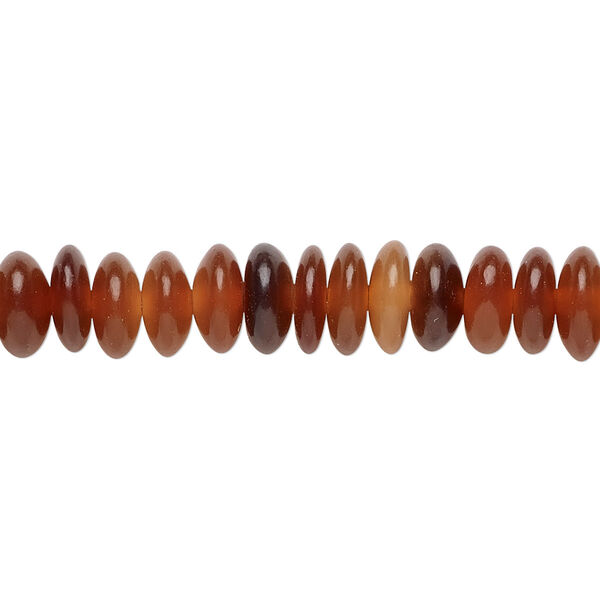 Bead, horn (dyed / waxed), golden, 8x3mm hand-cut saucer. Sold per 15-1/2" to 16" strand. image number 0