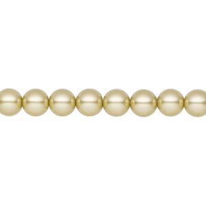 Pearl 200pk vanilla, Preciosa Czech crystal 6mm round