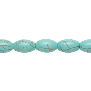 Magnesite 1pkg1, oval bead 15 inch 12x7mm-12x8mm