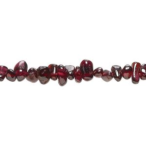 Rhodolite garnet 1pkg1, hand-cut top-drilled chip bead natural 14 inch small