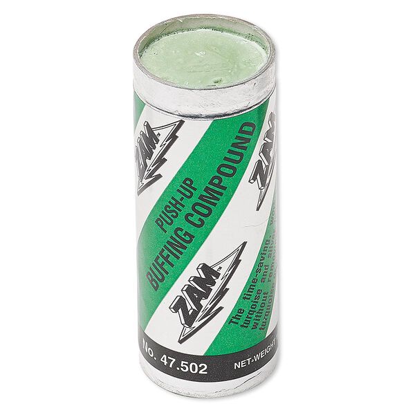 Buffing compound, ZAM™, green. Sold per 4-ounce block. image number 0
