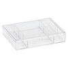 Clear acrylic utility box, with 7 compartments, sold individually. image number 1