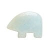 Amazonite 1pkg1, top-drilled and half-drilled Zuni-style bear focal natural, 28x20mm-33x25mm image number 0