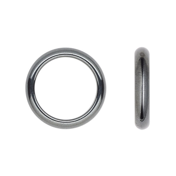 Ring, Hemalyke™ (manmade), 4mm domed round, sizes 5-12. Sold per pkg of 100. image number 0